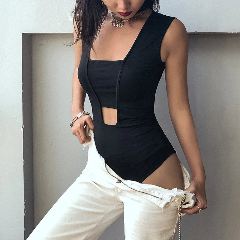 Y2K O-Neck T-Shirt Jumpsuit for Women - Summer Fashion