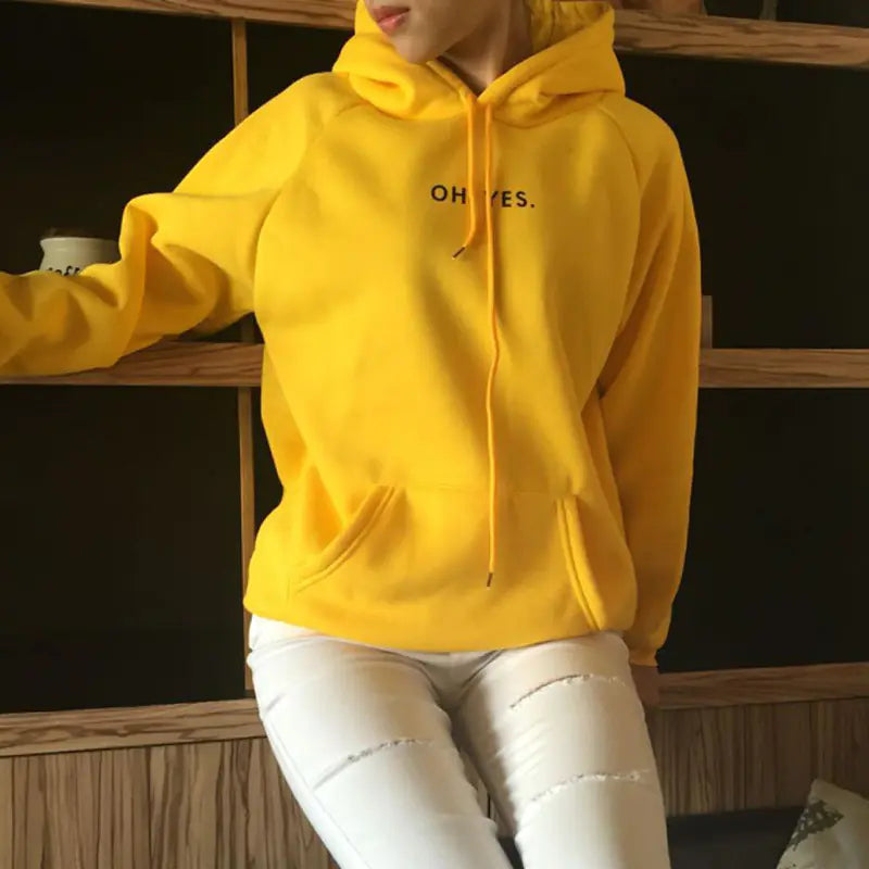 Women's Oversized Fleece Hooded Sweatshirt Top