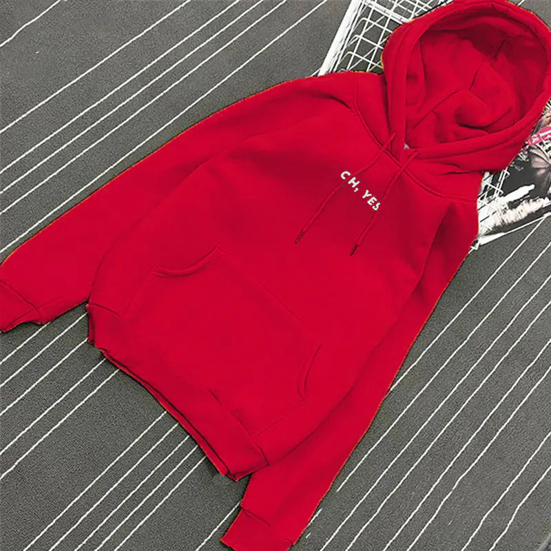 Women's Oversized Fleece Hooded Sweatshirt Top