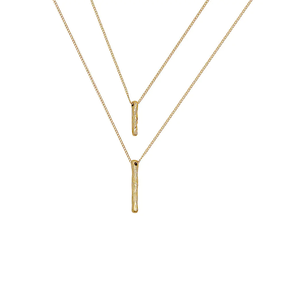 HYACINTH Double Layer Nostalgic Chain Necklace for Women